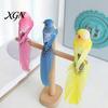 Artificial Craft Birds for DIY Projects 12Pcs Pearl Birds, Feather Bird Ornament with Clip, Colorful Small Window Displays Realistic Fake Craft, Micro