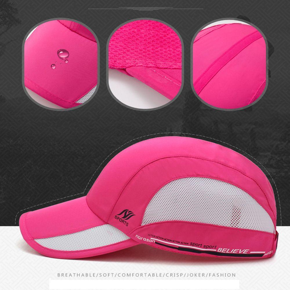 Women's Fashion Outdoor Waterproof Mesh Sun Visor Breathable Hat Sport Baseball Cap