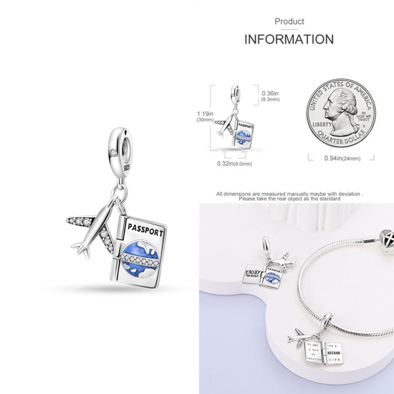 Charms Fit Diy Original Bracelet Real S925 Sterling Silver Beads Luminou Pendants Firefly Ocean Series Dangle Fine Jewelry