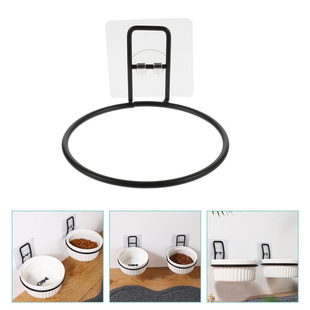 Настенная полка для кормушки для собак, железный держатель для мисок, прочная подставка для миски для кормления, дом