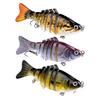 3/5Pcs Fishing Lures 3D Swimming Bait with Treble Hooks Realistic Looking