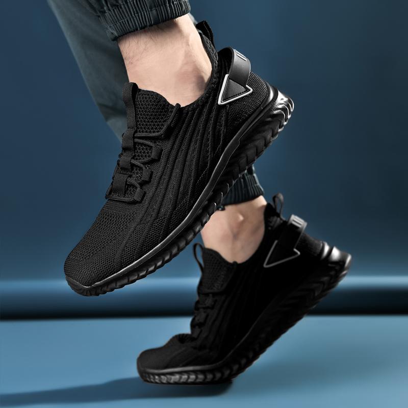 Модные мужские кроссовки для бега на открытом воздухе, дышащая сетка, мягкие мужские повседневные кроссовки, легкая ходьба, трендовые модные мужские спортивные кроссовки, белые, большой размер 48