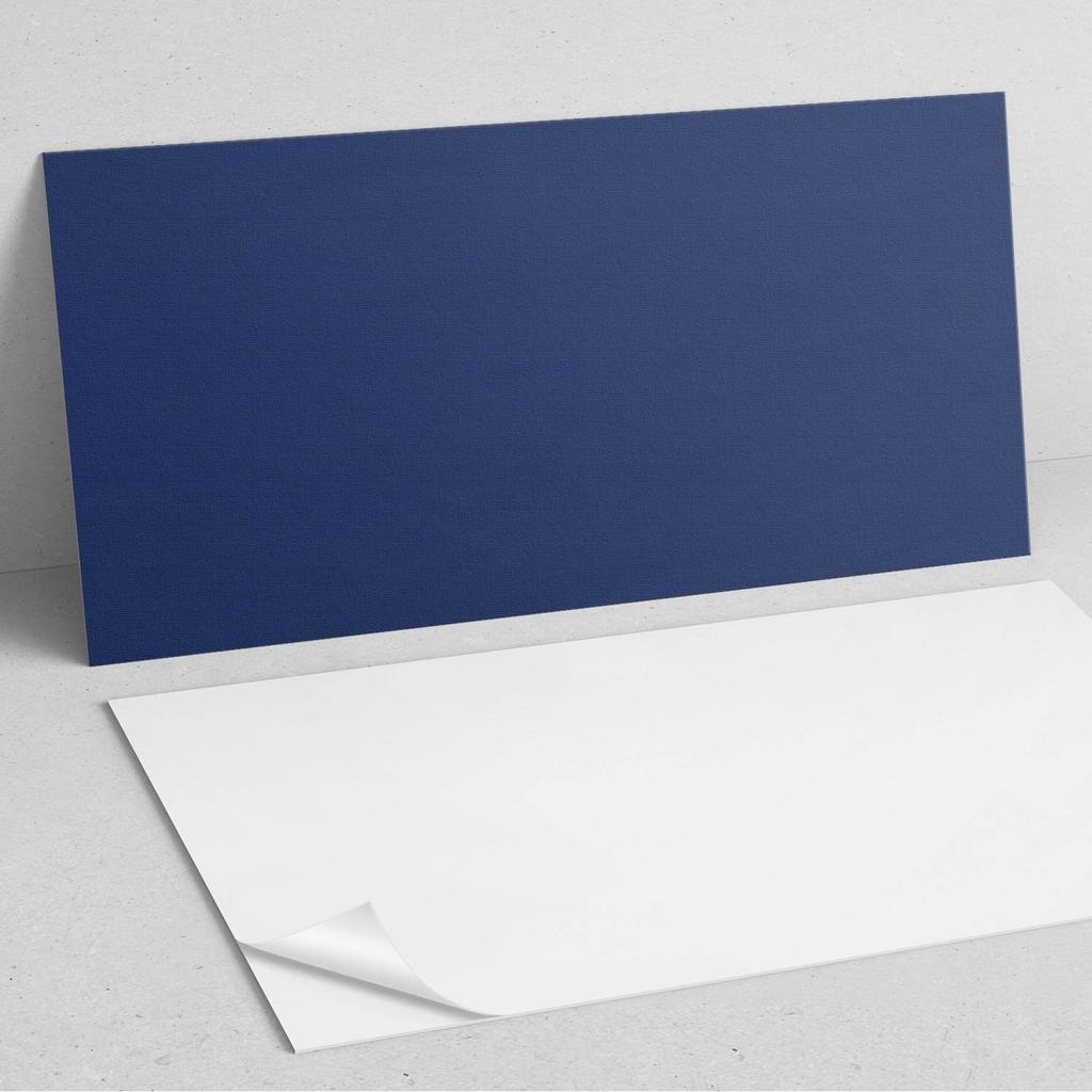 Samoprzylepna Dekoracja Z Grafiką Do Biura Lub Gabinetu 100X50 Cm Kolor Granatowy