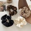 Silk Satin Hair Tie for Women - High-End Retro Bun and Hairstyle Elastic Band