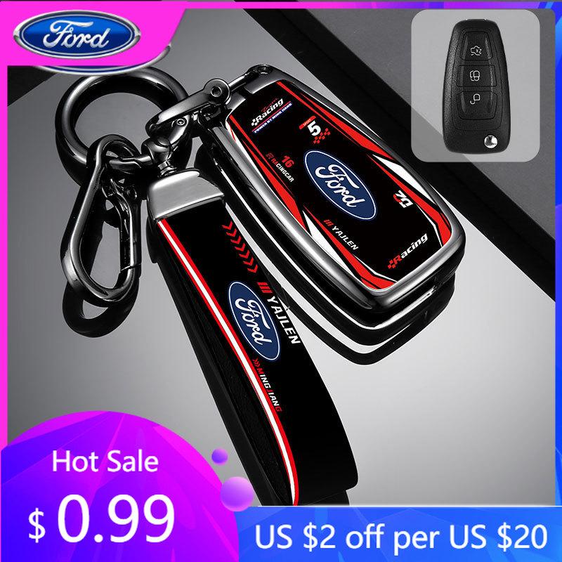 Car Sticker Car Sticker Ford Car Key Case Cover Shell Fob Key Bag For Ford Ranger C-Max S-Max Focus Galaxy Mondeo Transit Tourne