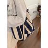 Bag Korean Lazy Wind Underarm Bag 2025 New Casual Striped Canvas Bag Large Capacity Shoulder Shopping Bag Bag