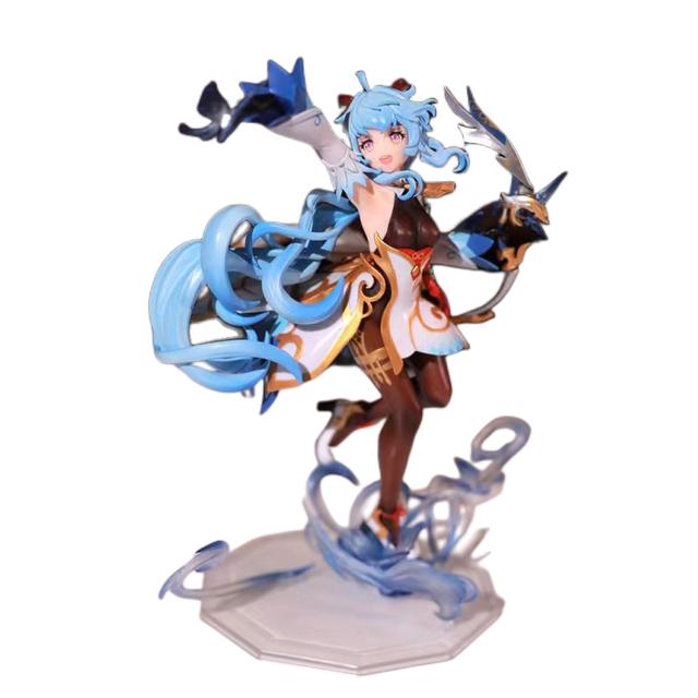 20cm Genshin Impact Anime Figure Ganyu Plenilune Pvc Action Figure Keqing /Paimon /Klee Figurine Collection Model Doll Toys