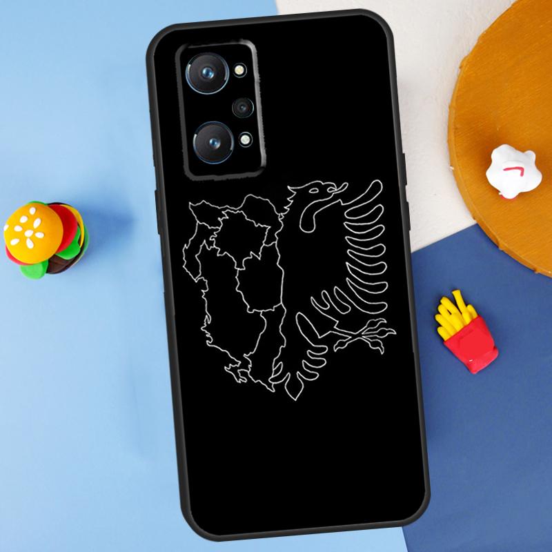 Флаг Албании для Realme GT 6 6T 5 GT7 Pro C61 C75 C55 C51 C21Y C25S C67 C53 13 12 10 11 14 Pro Plus Чехол