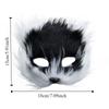 Realistic Half Face Mask Cartoon Masquerade Mask Funny Plush Cat Mask  Carnival Party