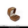 Luxury Vintage Leather Jewelry Box with Gold Logo | Ring Pendant Bracelet Bangle Storage Organizer Gift Set