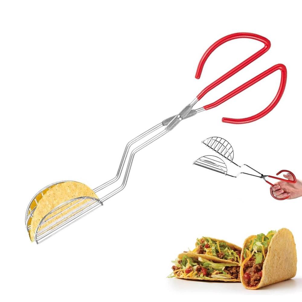 U-Shaped Taco Shell Tong Multi-purpose Press Shell Maker Tongs Tortilla Holders Kitchen Utensils