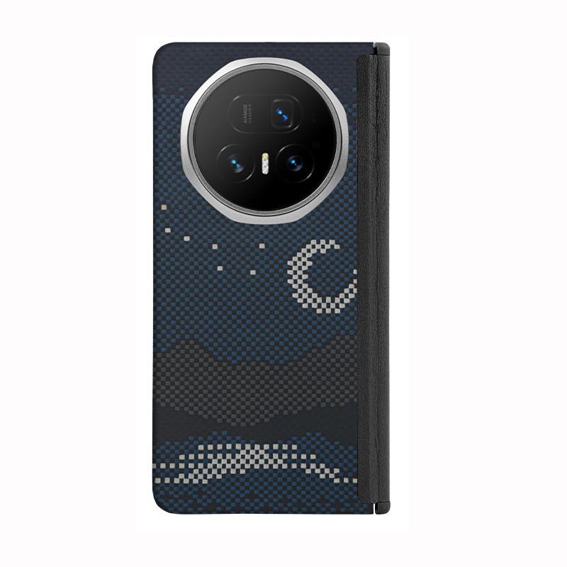 Honor Magic V5 Kevlar Carbon Fiber Magnetic Case With Metal Frame Heat Dissipation Protection Cover