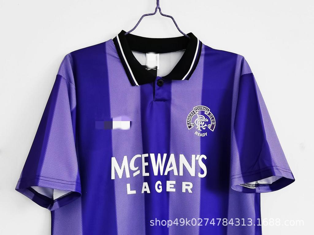 1994/1995 season Rangers two-player jersey retro football jersey Thai version, one piece is sent on behalf of the printing number.