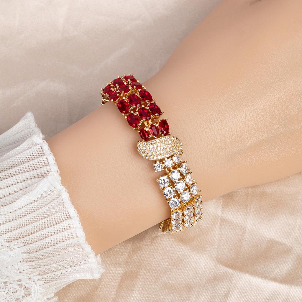 Luxury temperament clasp bracelet, women's bracelet, colorful jewelry, accessories, wedding, holiday gift, party jewelry