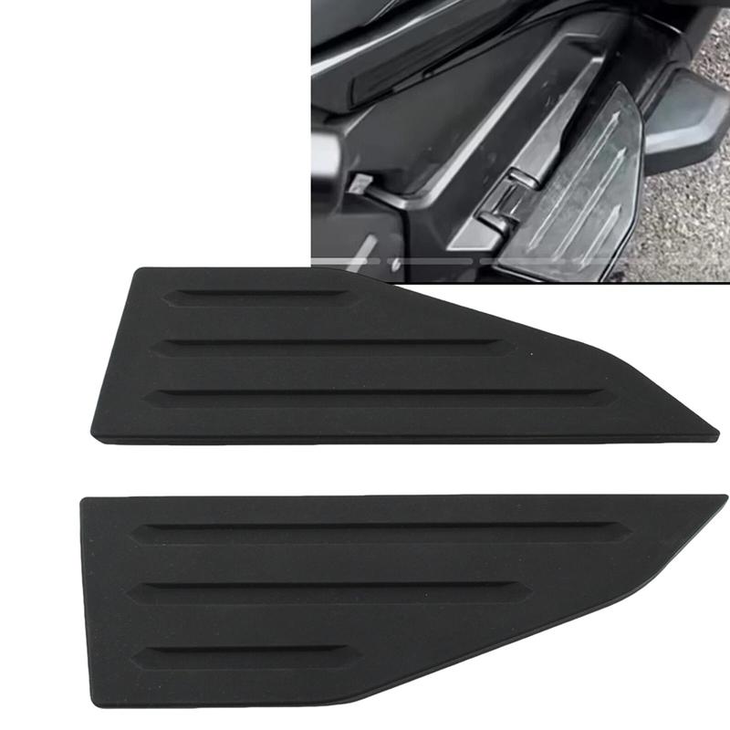 2pcs Motorcycle Rear Passenger Foot Pedals Rubber Pad For HONDA GL1800 2018-2024 Motorcycle Rear Wide Foot Rest Floorboards