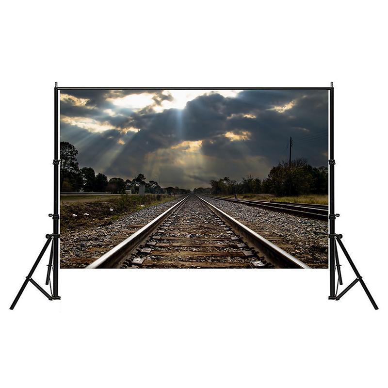 Railway Landscape Backdrop for Studio,Live Streaming,Parties Decor,Bedroom,Office,Background Tapestry