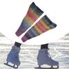 Knitted Leg Warmers Ankle Heap Socks for Figure Skating with Rhinestones Streetwear Boot