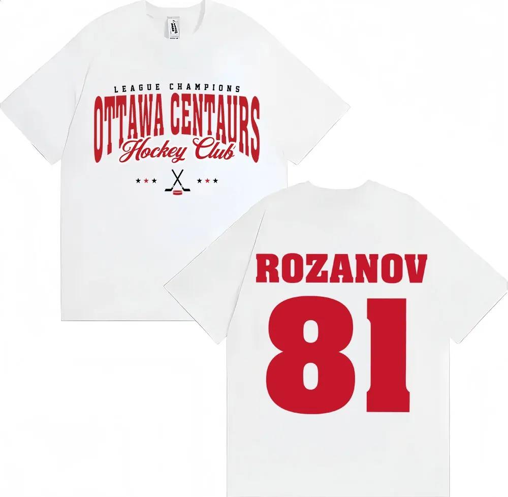 TV Heated Rivalry Ilya Rozanov 81 Graphic T Shirts Ottawa Centaurs Fashion Retro Short Sleeve Men Women Oversized Cotton Tshirt