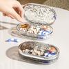 Portable Medicine Box Pill Case with Multiple Compartments Large Capacity Transparent Design Carrying Mini Sealed Medicine Case