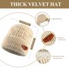 Womens Winter Knit Hat Scarf Gloves Set Warm Windproof Beanie With Matching Accessories In Striped