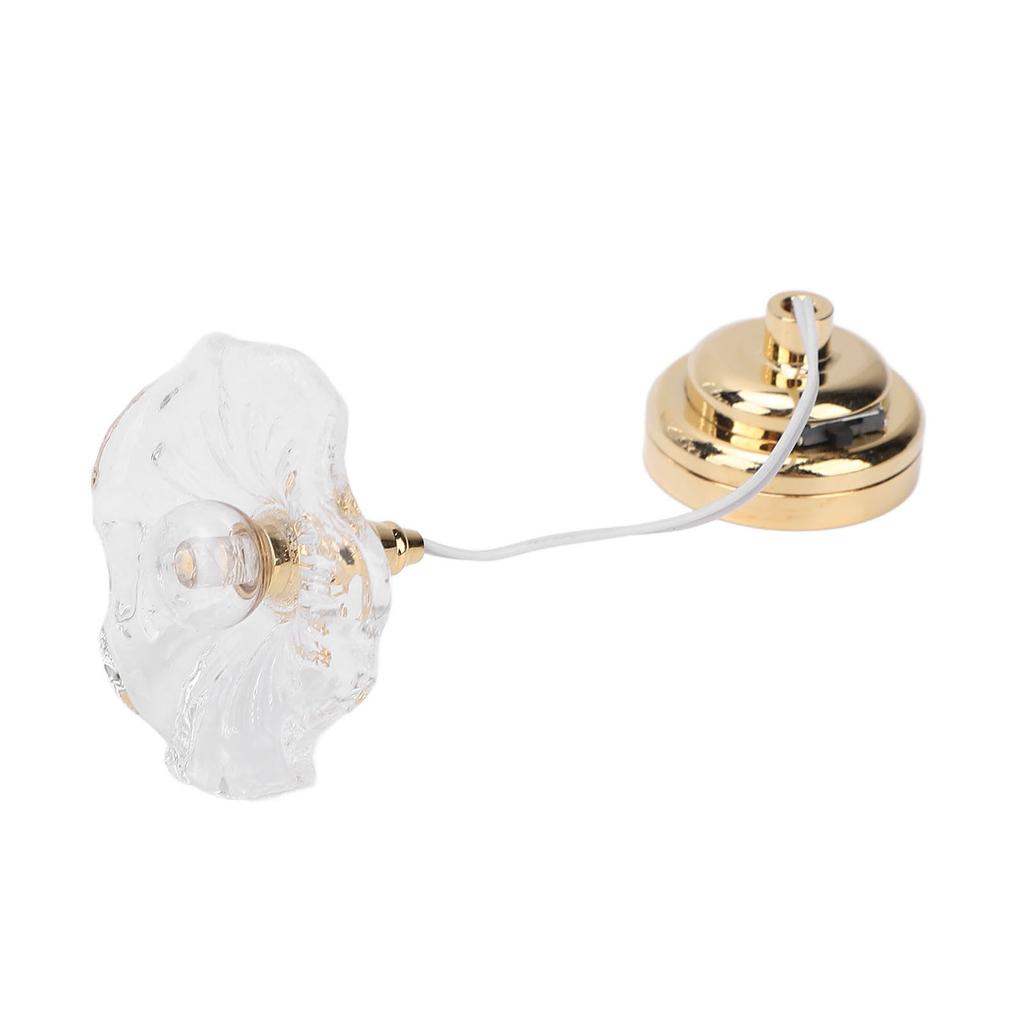 1:12 1:6 Миниатюрная кукольная потолочная лампа Реквизит для сцены Микро-декор Стеклянная круглая лампочка Мебель