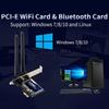 1200 Мбит/с PCI-E WiFi адаптер 2,4 ГГц/5 ГГц Bluetooth 4.2 WiFi Wlan карта 802.11ac Настольный Wifi PCI Express адаптер для Win 7 10 11