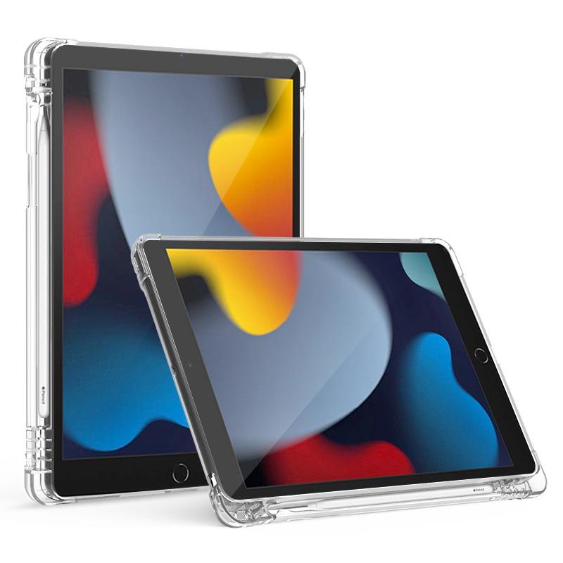 Подходит для защитного чехла ipad10.2, защитного чехла для планшета 9,7 дюйма, противоударного чехла с подушками безопасности по углам, прозрачного мягкого чехла
