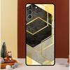 Luxury Gold Foil Art Case For Samsung Galaxy S26 S25 Ultra S23 S20 FE S21 S22 S24 Plus S10 S25 FE Cover Funda