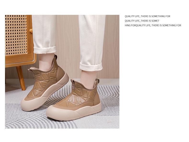 2024 Women's Thick-Soled, Waterproof Cotton Snow Boots with Wool Lining - Non-Slip & Casual Winter Fashion