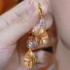 Diamond Resin Water Drop Fringed Earrings Light Luxury Niche Fashion Versatile Ear Buckles Women's Exquisite High-end Temperament Earrings