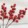 32 шт. имитация ягод, реалистичные искусственные стебли красных ягод, сделай сам, рождественские ягоды падуба для венков, настольные украшения