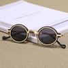Солнцезащитные очки Y2K с защитой UV400 в панк-оттенках, модные маленькие круглые солнцезащитные очки для женщин и мужчин