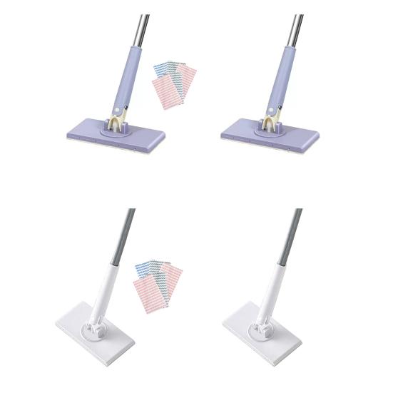 Мини-швабра с поворотной головкой, ручка пуш-пул без помощи рук, для труднодоступных углов, под мебель, швабра для небольших помещений, инструмент для уборки дома