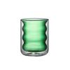 200ml Colored Thread Coffee Glass Cup Double Wall Insulated Wine Whisky Mug Sale Goods