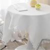 Скандинавский хлопковый льняной прямоугольный круглый стол с бахромой, кружевная скатерть для кемпинга, коврик для стола, домашний кухонный коврик