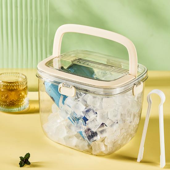 5 L Ice Bucket with Lid And Tongs Sealed Container for Parties Camping Barbecue Portable Wine Chiller
