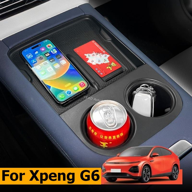 For Xpeng G6 2024 2025 Central Control Wireless Charging Silicone Pad Anti-slip Water Cup Holder ert Pad Accessories