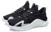 Li Ning Liuyun Lightweight Slip Resistant, Abrasion Resistant, Lightweight Low top Running Shoes Women's Black White AGLR036-1