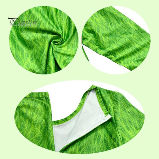 1 комплект детский комбинезон на Хэллоуин зеленый пушистый зверь косплей костюм включает в себя маска перчатки шарф набор фото реквизит одежда для выступлений