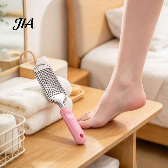 Feet Callus Remover Stainless Steel Foot File, Rasp Scrubber, Heavy Duty Shaver Metal Pedicure Tool for Hard Skin Cracked Heels Care Scrubber