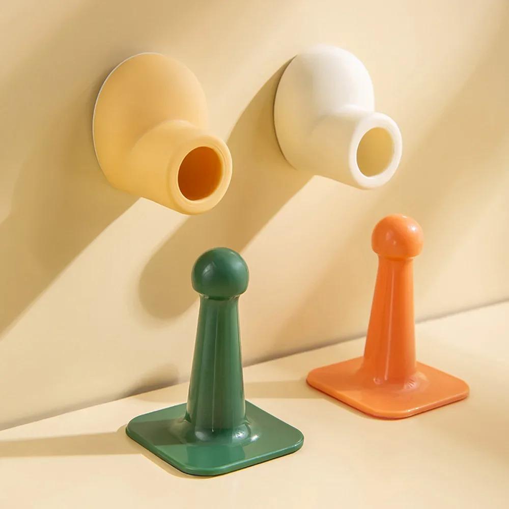 Non-punch Door Anti-collision Device Silicone Anti-bump Door Holder New Door Stopper