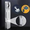 Роскошный прозрачный магнитный чехол для телефона  Для iPhone  Air 16 Plus 17 Pro Max Камера AI Сенсорная кнопка MagSafe Беспроводная зарядка Чехол