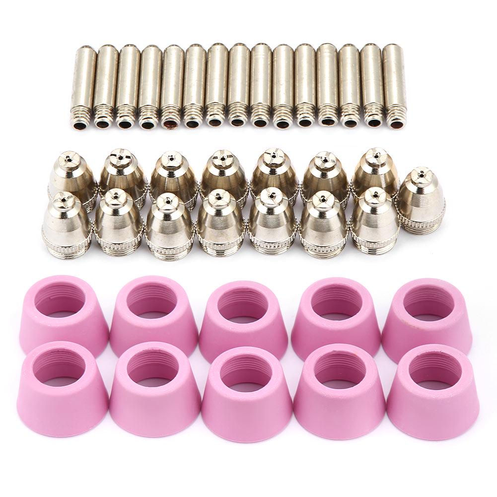 40pc Set AG60 SG55 Plasma Cutter Cutting Torch Consumables Electrode Nozzles Cups Kit