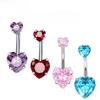 Internal Thread Belly Piercing Heart Body Jewelry Sexy Belly Button Rings  Women