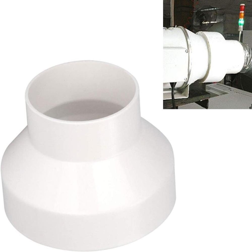 ABS Plastic Duct Reducer Straight Connector Ventilation Adapter Duct Increaser Kitchen Exhaust