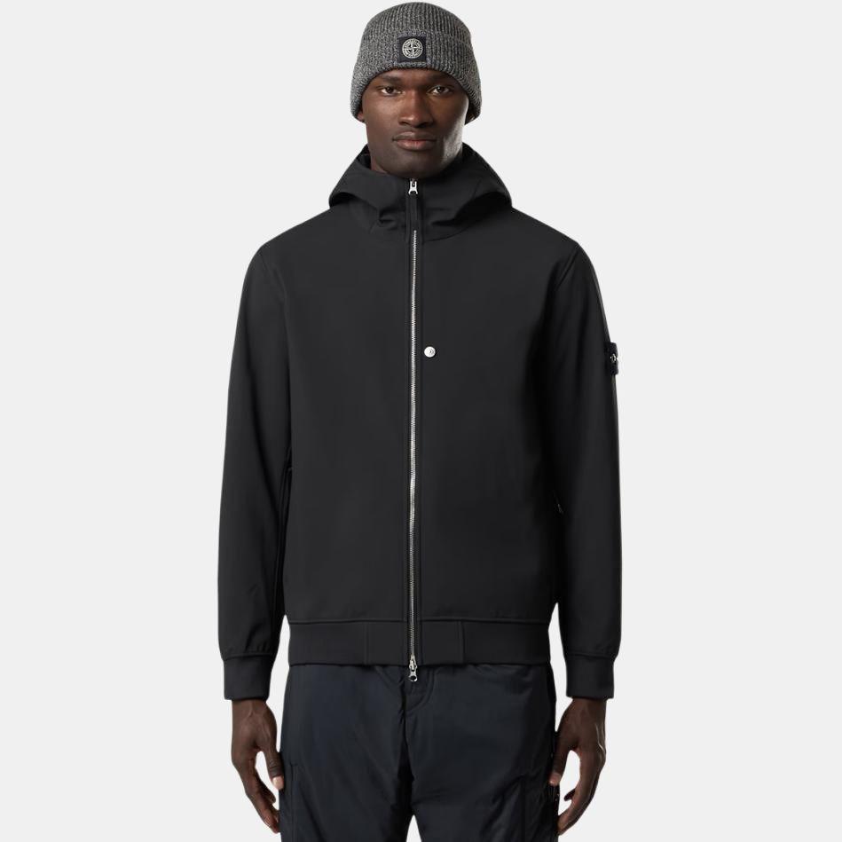 STONE ISLAND Logo Patch Zip Up Hooded Jacket K2S15Q100004S0B22-V0029