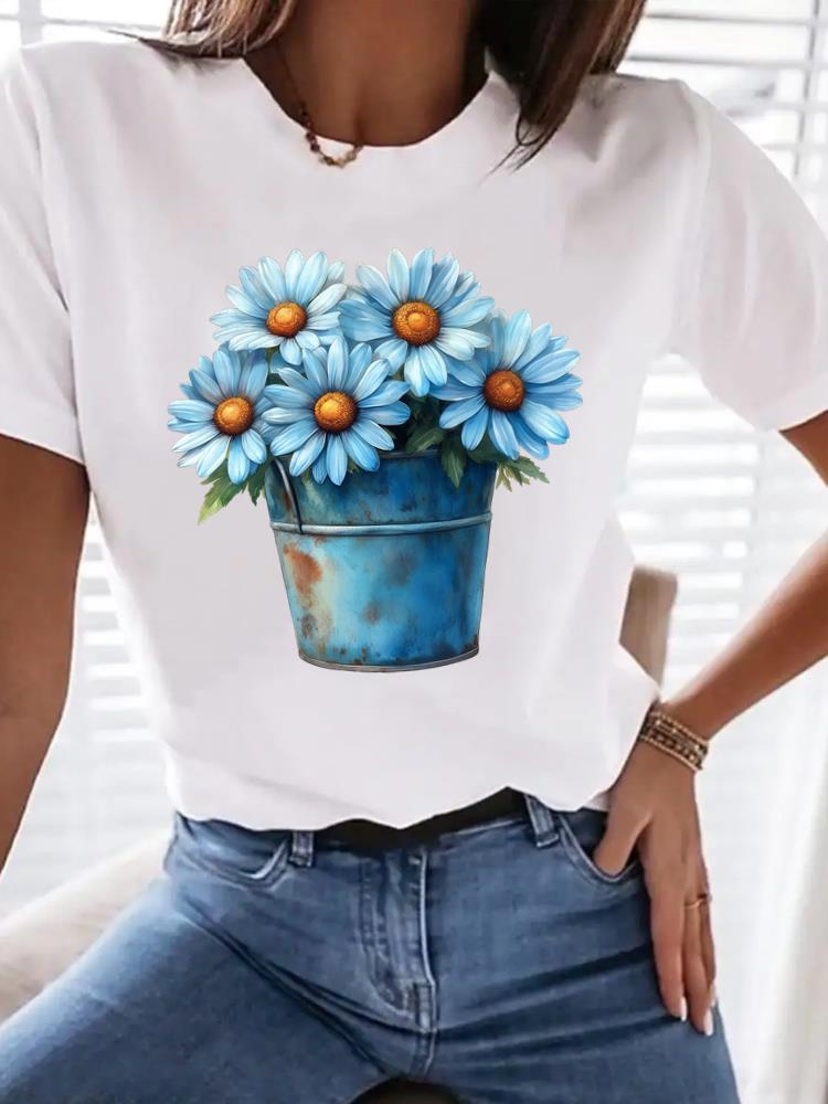 (Азиатский размер) письмо любовь тренд милый Женская одежда Футболка Женский топ Мода Женский Короткий рукав Графические футболки Принт Футболка