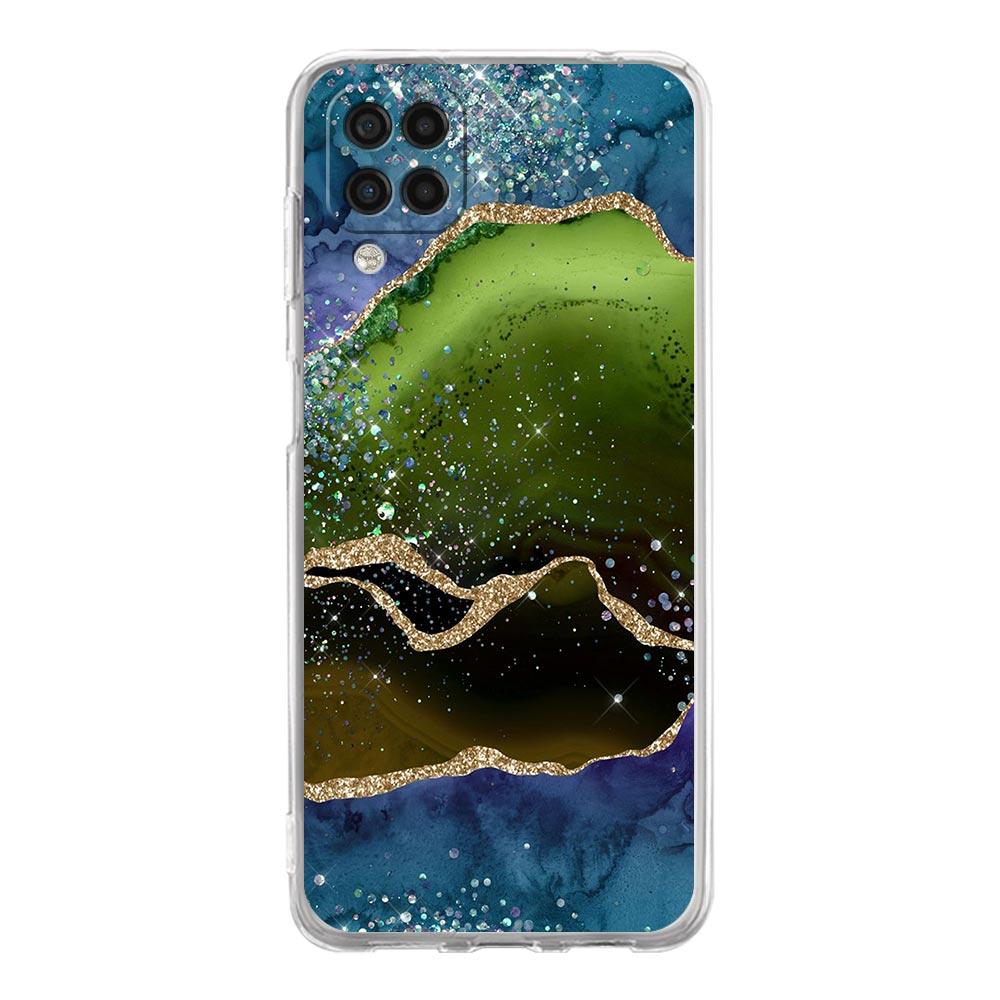 Чехол для телефона Agate Marble для Samsung Galaxy A51 A71 A21S A12 A11 A31 A41 A03S A13 A33 A73 A53 A52 A32 5G A23 Мягкий прозрачный чехол