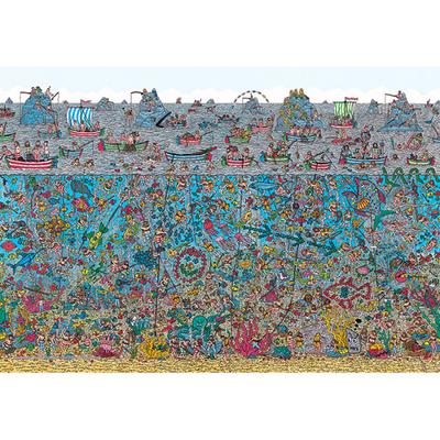 2014 пазл-элемент - Find Wally Deep Sea Divers (Мини), популярная корейская головоломка