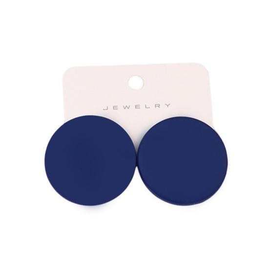 1 пара серег-гвоздиков ярких цветов с геометрическим рисунком, аэрозольная краска, пирсинг, простые для женщин и девочек, большие